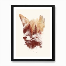 Blind Fox Art Print