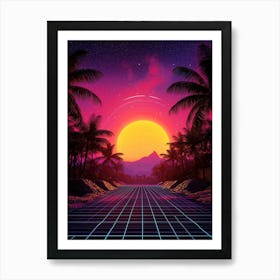 80s Retro Wallpaper Art Print