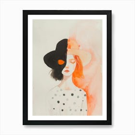 Girl In A Hat 16 Art Print