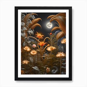 Jungle Night 1 Botanical Art Print 6 Art Print