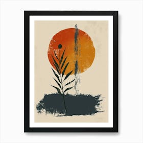 Cosmic Mirage Mid Century Style Art Print