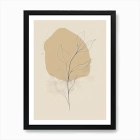 Dublin Botanical Garden Boho Line Art Art Print