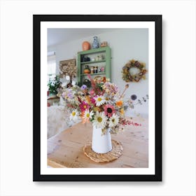 Dried Floral Arrangement Art Print