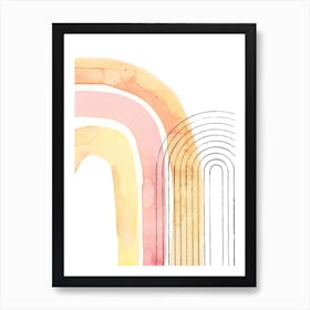 Watercolor Rainbow 2 Art Print