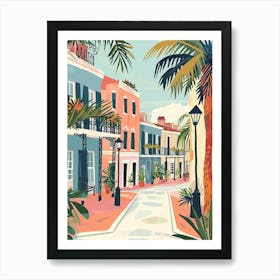 French Quarter Storybook Illustration 2 Art Print