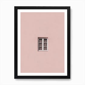 Pink Window Print Art Print