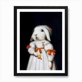 Miss Ylana The Loud Rabbit Pet Portraits Art Print