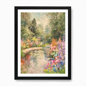  Floral Garden Fairy Pond 4 Art Print