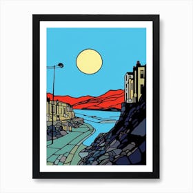 Minimal Design Style Of Edinburgh, Scotland 1 Art Print