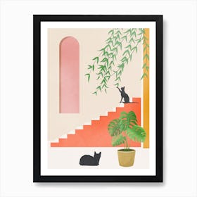 Cat Space II Art Print