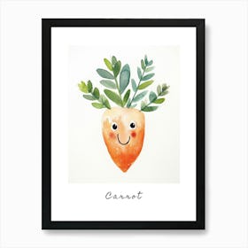 Friendly Kids Carrot 1 Poster Art Print