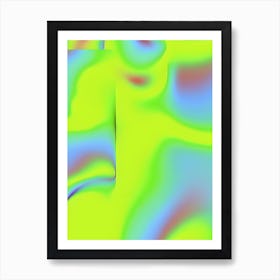 Green Fluro Aura Art Print