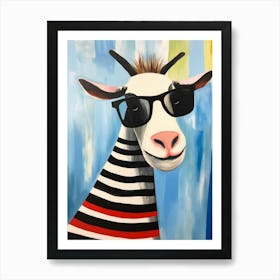 Little Goat 2 Wearing Sunglasses Art Print