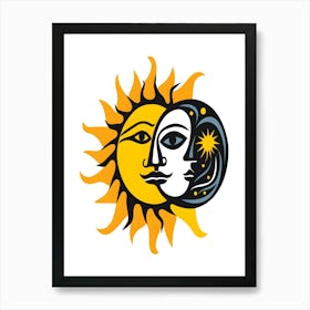 Sun And Moon Art Print