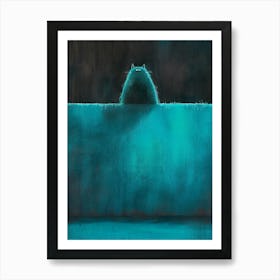 Cat In The Dark Art Print