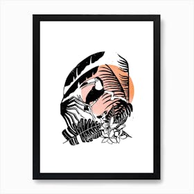 Lino Toucan Art Print