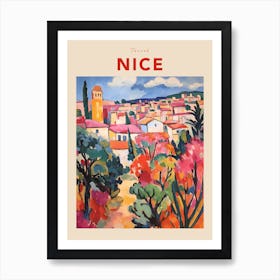 Nice France 8 Fauvist Travel Poster Art Print