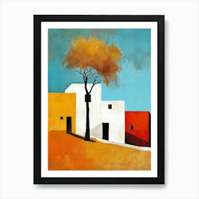 House On The Hill, Mexico Art Print