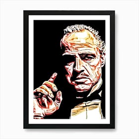 The Godfather Vector Art Art Print