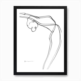 Raised Arms Pose Abstract Art Print