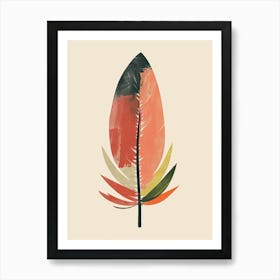 Retro Echoes Of Golden Time Mid Century Style Art Print