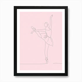 Ballerina Drawing 4 Art Print