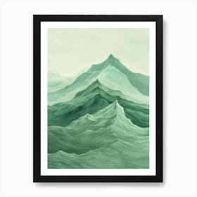 Waves In The Sea Art Print