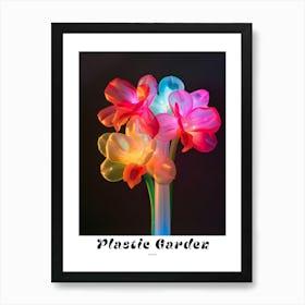 Bright Inflatable Flowers Poster Orchid 4 Art Print