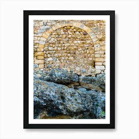 Stone Wall With Arched Window 20230831164894pub Art Print