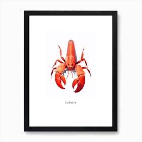 Lobster Kids Animal Poster Art Print