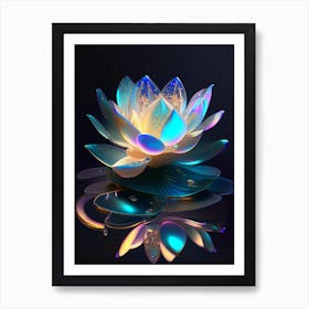 Early Lotus Holographic 2 Art Print