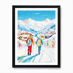 Kitzbuhel   Austria, Ski Resort Illustration 0 Art Print