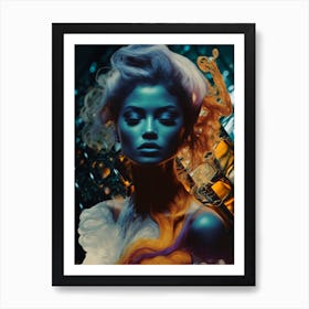 Lady Flame Art Print