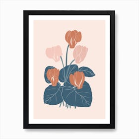 Cyclamen Flower Art Print
