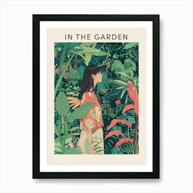 In The Garden Poster Green 14 Art Print