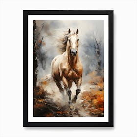 Horse And Mountain Art Art Print