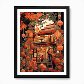 Chinese New Year Decorations 6 Art Print