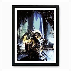 Star Wars Yoda movie Art Print