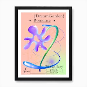 A Romantic Dream Garden Art Print