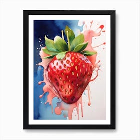 Strawberry Painting Art Print