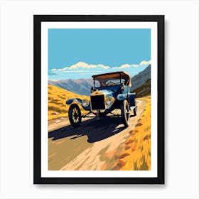 A Ford Model T In The The Great Alpine Road Australia 3 Art Print