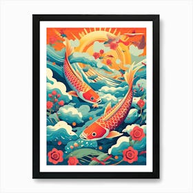 Koinobori Festival Japanese Kitsch 1 Art Print