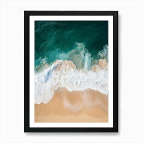 Aerial View Of A Beach 111 Art Print