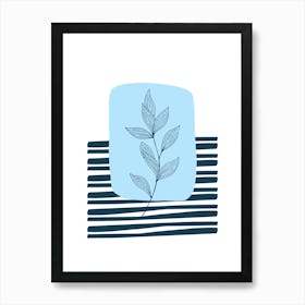 Illustration Of A Leaf Art Print