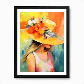 Girl In A Hat Art Print