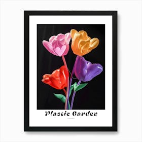 Bright Inflatable Flowers Poster Flax Flower 1 Art Print