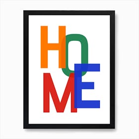 Home Multi Colour Art Print