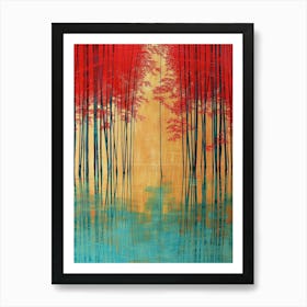 Red Forest 1 Art Print