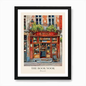 Brussels Book Nook Bookshop 2 Poster Art Print