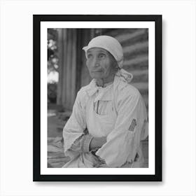 Indian Woman, Wife Of Farmer, Mcintosh County, Oklahoma By Russell Lee Art Print